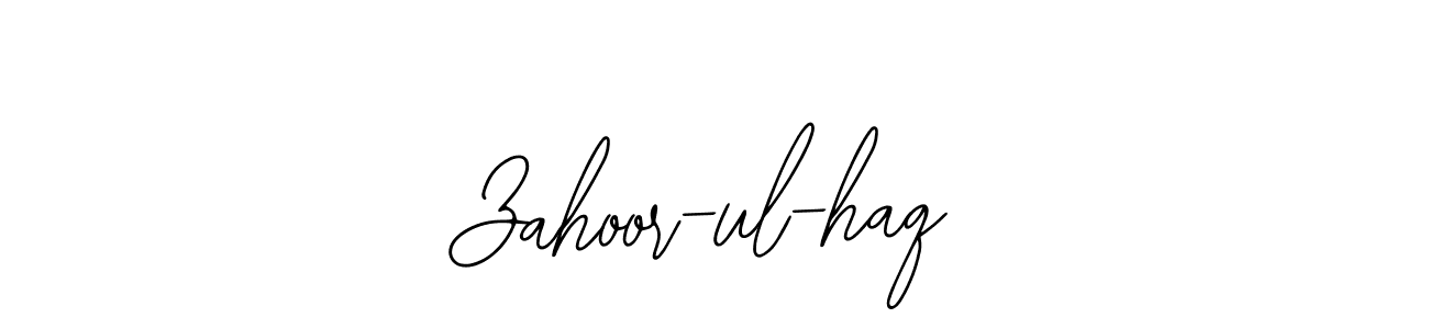 Design your own signature with our free online signature maker. With this signature software, you can create a handwritten (Bearetta-2O07w) signature for name Zahoor-ul-haq. Zahoor-ul-haq signature style 12 images and pictures png