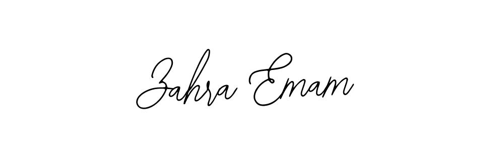 Zahra Emam stylish signature style. Best Handwritten Sign (Bearetta-2O07w) for my name. Handwritten Signature Collection Ideas for my name Zahra Emam. Zahra Emam signature style 12 images and pictures png