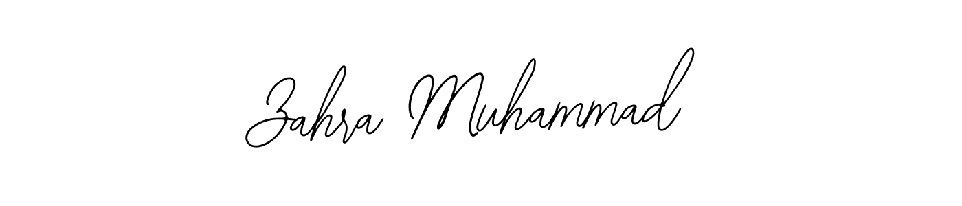 Also You can easily find your signature by using the search form. We will create Zahra Muhammad name handwritten signature images for you free of cost using Bearetta-2O07w sign style. Zahra Muhammad signature style 12 images and pictures png