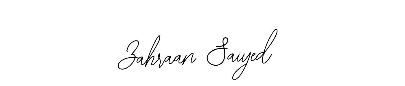 It looks lik you need a new signature style for name Zahraan Saiyed. Design unique handwritten (Bearetta-2O07w) signature with our free signature maker in just a few clicks. Zahraan Saiyed signature style 12 images and pictures png