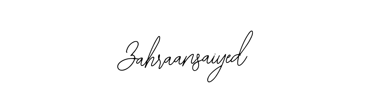 Zahraansaiyed stylish signature style. Best Handwritten Sign (Bearetta-2O07w) for my name. Handwritten Signature Collection Ideas for my name Zahraansaiyed. Zahraansaiyed signature style 12 images and pictures png