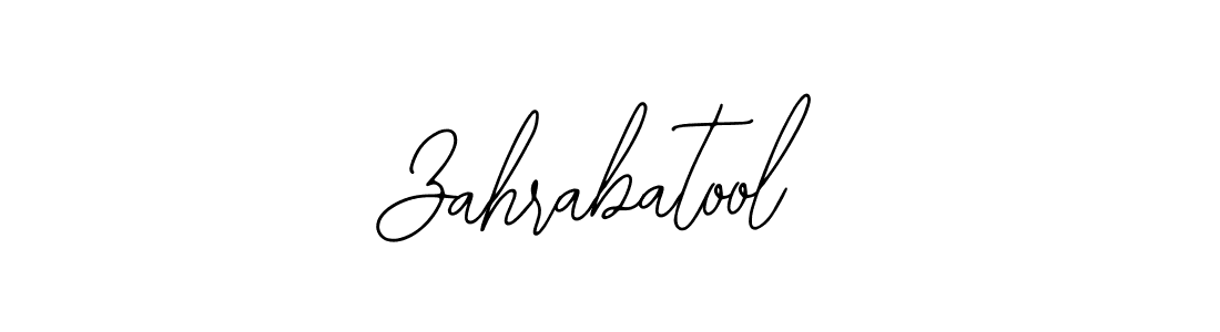 Create a beautiful signature design for name Zahrabatool. With this signature (Bearetta-2O07w) fonts, you can make a handwritten signature for free. Zahrabatool signature style 12 images and pictures png