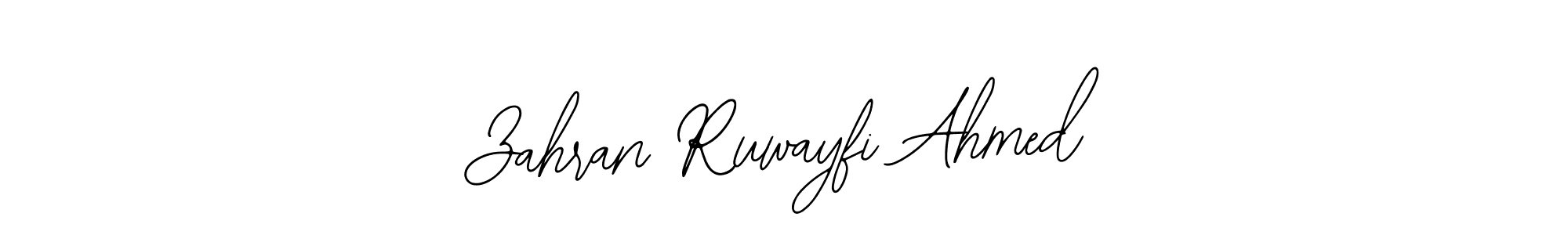 Also we have Zahran Ruwayfi Ahmed name is the best signature style. Create professional handwritten signature collection using Bearetta-2O07w autograph style. Zahran Ruwayfi Ahmed signature style 12 images and pictures png