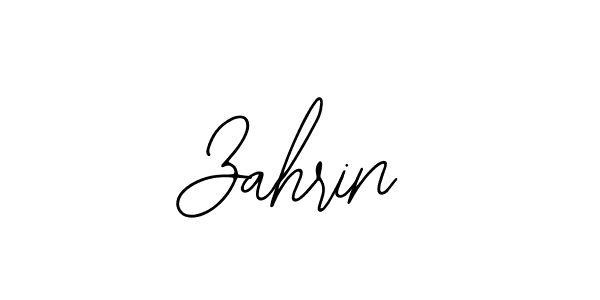 Design your own signature with our free online signature maker. With this signature software, you can create a handwritten (Bearetta-2O07w) signature for name Zahrin. Zahrin signature style 12 images and pictures png