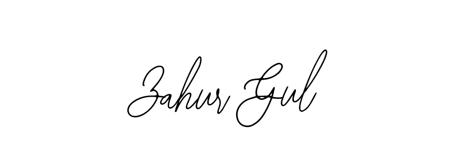 Use a signature maker to create a handwritten signature online. With this signature software, you can design (Bearetta-2O07w) your own signature for name Zahur Gul. Zahur Gul signature style 12 images and pictures png