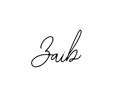 You should practise on your own different ways (Bearetta-2O07w) to write your name (Zaib) in signature. don't let someone else do it for you. Zaib signature style 12 images and pictures png