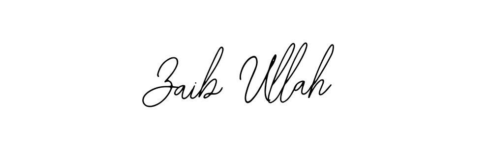 How to make Zaib Ullah name signature. Use Bearetta-2O07w style for creating short signs online. This is the latest handwritten sign. Zaib Ullah signature style 12 images and pictures png