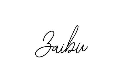 How to make Zaibu signature? Bearetta-2O07w is a professional autograph style. Create handwritten signature for Zaibu name. Zaibu signature style 12 images and pictures png