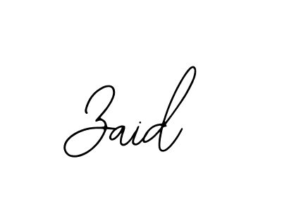 Design your own signature with our free online signature maker. With this signature software, you can create a handwritten (Bearetta-2O07w) signature for name Zaid. Zaid signature style 12 images and pictures png