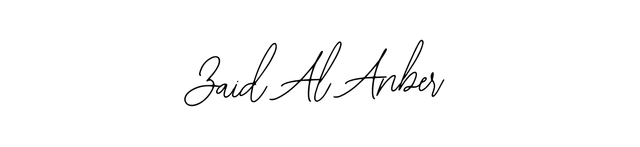 You should practise on your own different ways (Bearetta-2O07w) to write your name (Zaid Al Anber) in signature. don't let someone else do it for you. Zaid Al Anber signature style 12 images and pictures png