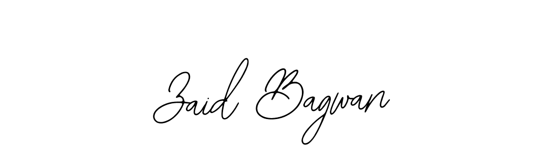 The best way (Bearetta-2O07w) to make a short signature is to pick only two or three words in your name. The name Zaid Bagwan include a total of six letters. For converting this name. Zaid Bagwan signature style 12 images and pictures png