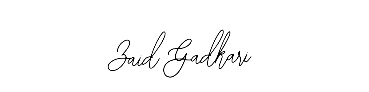 Use a signature maker to create a handwritten signature online. With this signature software, you can design (Bearetta-2O07w) your own signature for name Zaid Gadkari. Zaid Gadkari signature style 12 images and pictures png