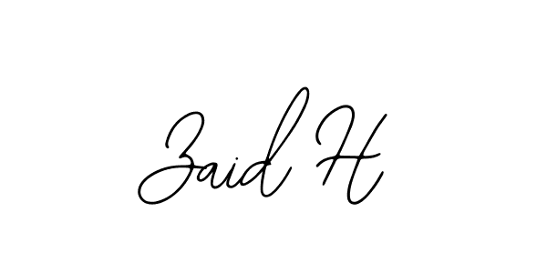 It looks lik you need a new signature style for name Zaid H. Design unique handwritten (Bearetta-2O07w) signature with our free signature maker in just a few clicks. Zaid H signature style 12 images and pictures png