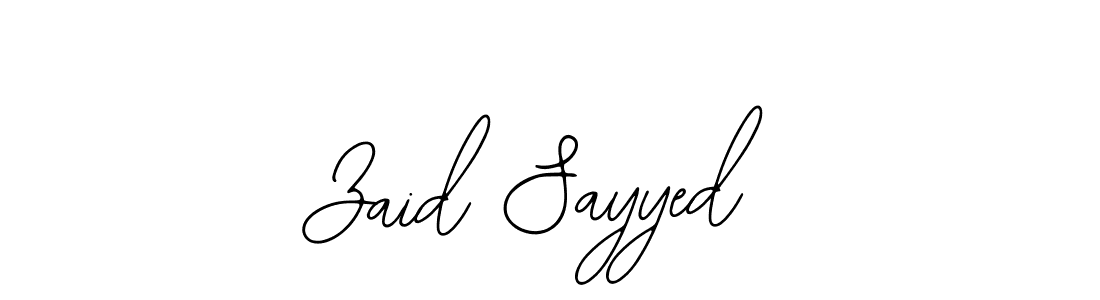 Use a signature maker to create a handwritten signature online. With this signature software, you can design (Bearetta-2O07w) your own signature for name Zaid Sayyed. Zaid Sayyed signature style 12 images and pictures png