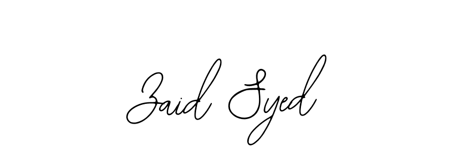 The best way (Bearetta-2O07w) to make a short signature is to pick only two or three words in your name. The name Zaid Syed include a total of six letters. For converting this name. Zaid Syed signature style 12 images and pictures png