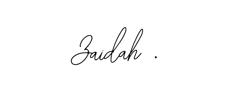 How to Draw Zaidah . signature style? Bearetta-2O07w is a latest design signature styles for name Zaidah .. Zaidah . signature style 12 images and pictures png