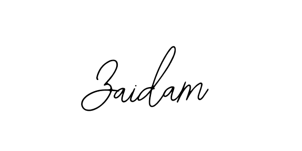 Also we have Zaidam name is the best signature style. Create professional handwritten signature collection using Bearetta-2O07w autograph style. Zaidam signature style 12 images and pictures png