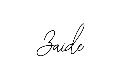 Use a signature maker to create a handwritten signature online. With this signature software, you can design (Bearetta-2O07w) your own signature for name Zaide. Zaide signature style 12 images and pictures png