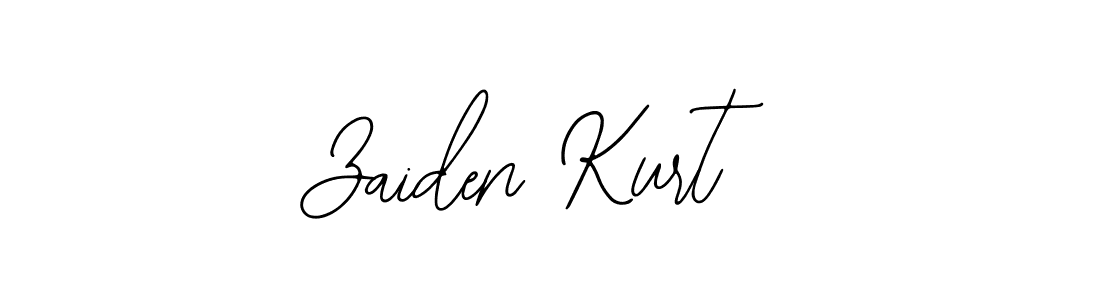 You should practise on your own different ways (Bearetta-2O07w) to write your name (Zaiden Kurt) in signature. don't let someone else do it for you. Zaiden Kurt signature style 12 images and pictures png