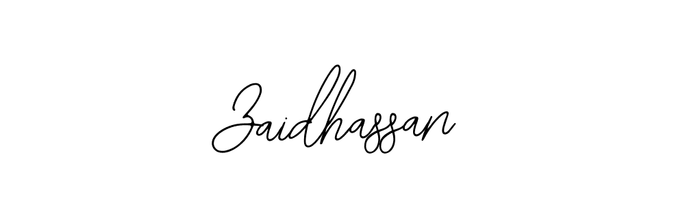 Design your own signature with our free online signature maker. With this signature software, you can create a handwritten (Bearetta-2O07w) signature for name Zaidhassan. Zaidhassan signature style 12 images and pictures png