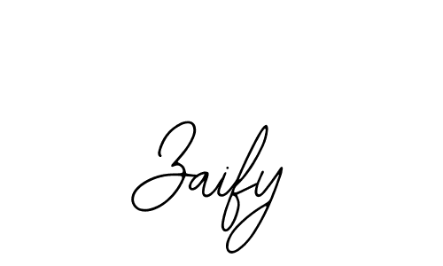 How to make Zaify name signature. Use Bearetta-2O07w style for creating short signs online. This is the latest handwritten sign. Zaify signature style 12 images and pictures png