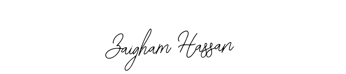 Also You can easily find your signature by using the search form. We will create Zaigham Hassan name handwritten signature images for you free of cost using Bearetta-2O07w sign style. Zaigham Hassan signature style 12 images and pictures png