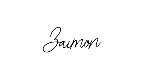 Use a signature maker to create a handwritten signature online. With this signature software, you can design (Bearetta-2O07w) your own signature for name Zaimon. Zaimon signature style 12 images and pictures png