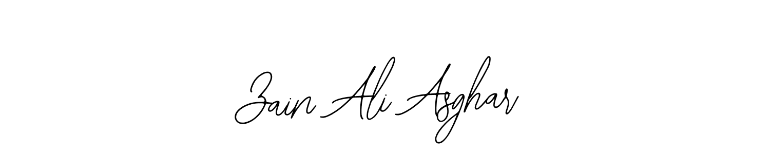 You should practise on your own different ways (Bearetta-2O07w) to write your name (Zain Ali Asghar) in signature. don't let someone else do it for you. Zain Ali Asghar signature style 12 images and pictures png