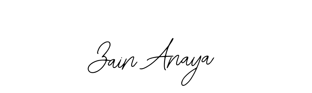 How to make Zain Anaya name signature. Use Bearetta-2O07w style for creating short signs online. This is the latest handwritten sign. Zain Anaya signature style 12 images and pictures png