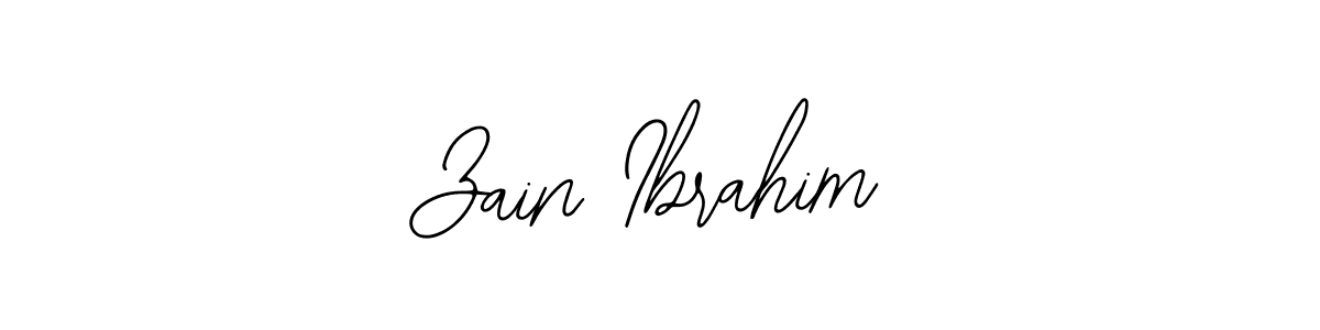 if you are searching for the best signature style for your name Zain Ibrahim. so please give up your signature search. here we have designed multiple signature styles  using Bearetta-2O07w. Zain Ibrahim signature style 12 images and pictures png