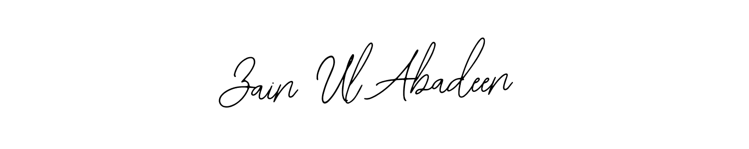 if you are searching for the best signature style for your name Zain Ul Abadeen. so please give up your signature search. here we have designed multiple signature styles  using Bearetta-2O07w. Zain Ul Abadeen signature style 12 images and pictures png