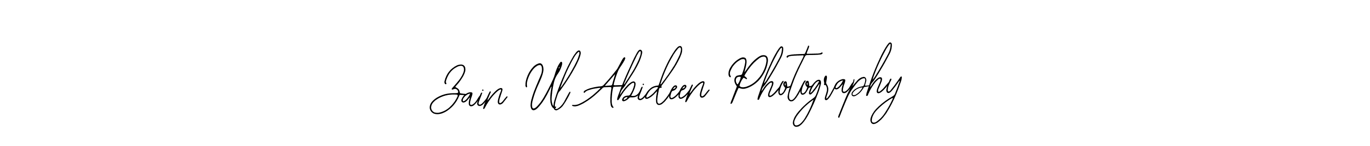 Also we have Zain Ul Abideen Photography  name is the best signature style. Create professional handwritten signature collection using Bearetta-2O07w autograph style. Zain Ul Abideen Photography  signature style 12 images and pictures png