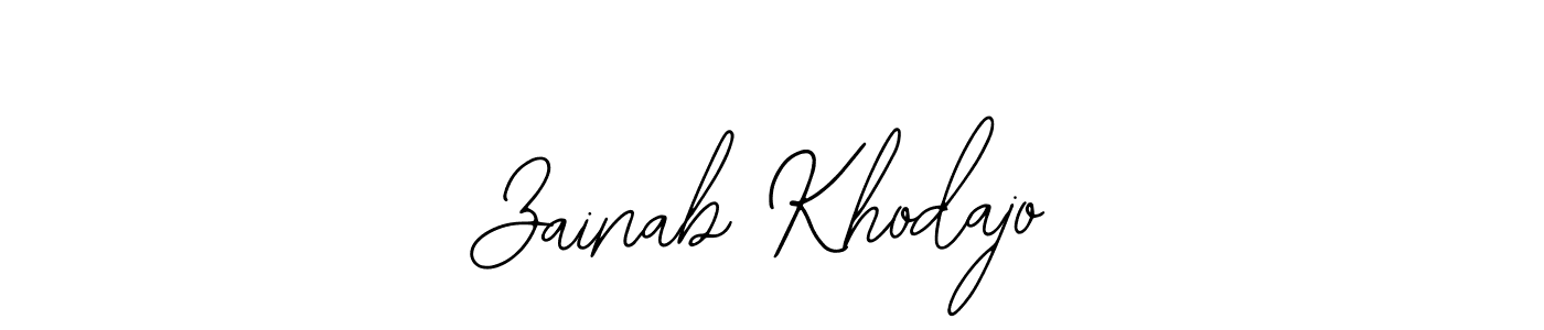 Once you've used our free online signature maker to create your best signature Bearetta-2O07w style, it's time to enjoy all of the benefits that Zainab Khodajo name signing documents. Zainab Khodajo signature style 12 images and pictures png