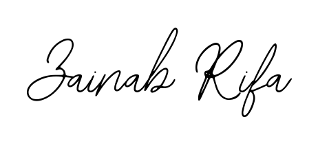 Personalize your online presence with Zainab Rifa signature rendered in elegant Bearetta-2O07w font. Great for website footers and blogs. Zainab Rifa signature style 12 images and pictures png