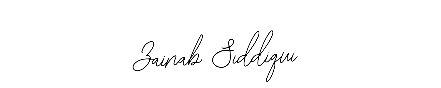 Design your own signature with our free online signature maker. With this signature software, you can create a handwritten (Bearetta-2O07w) signature for name Zainab Siddiqui. Zainab Siddiqui signature style 12 images and pictures png