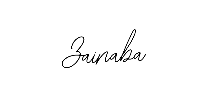if you are searching for the best signature style for your name Zainaba. so please give up your signature search. here we have designed multiple signature styles  using Bearetta-2O07w. Zainaba signature style 12 images and pictures png