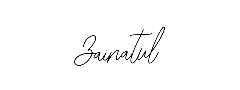 if you are searching for the best signature style for your name Zainatul. so please give up your signature search. here we have designed multiple signature styles  using Bearetta-2O07w. Zainatul signature style 12 images and pictures png