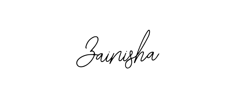 How to make Zainisha signature? Bearetta-2O07w is a professional autograph style. Create handwritten signature for Zainisha name. Zainisha signature style 12 images and pictures png