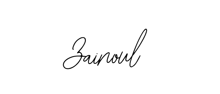 How to make Zainoul signature? Bearetta-2O07w is a professional autograph style. Create handwritten signature for Zainoul name. Zainoul signature style 12 images and pictures png