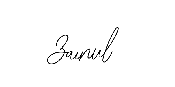 Create a beautiful signature design for name Zainul. With this signature (Bearetta-2O07w) fonts, you can make a handwritten signature for free. Zainul signature style 12 images and pictures png