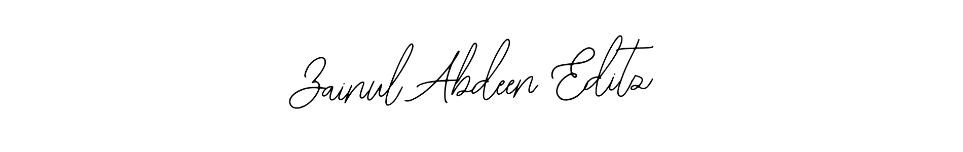 Also we have Zainul Abdeen Editz name is the best signature style. Create professional handwritten signature collection using Bearetta-2O07w autograph style. Zainul Abdeen Editz signature style 12 images and pictures png
