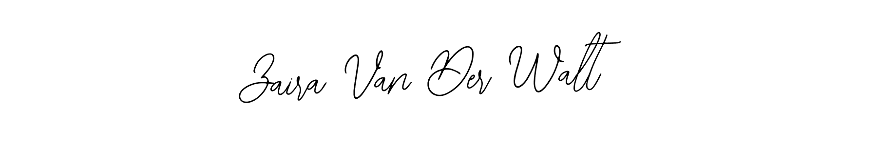 How to make Zaira Van Der Walt name signature. Use Bearetta-2O07w style for creating short signs online. This is the latest handwritten sign. Zaira Van Der Walt signature style 12 images and pictures png