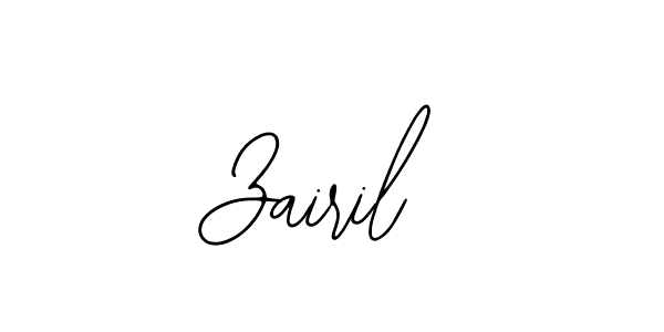 Also You can easily find your signature by using the search form. We will create Zairil name handwritten signature images for you free of cost using Bearetta-2O07w sign style. Zairil signature style 12 images and pictures png