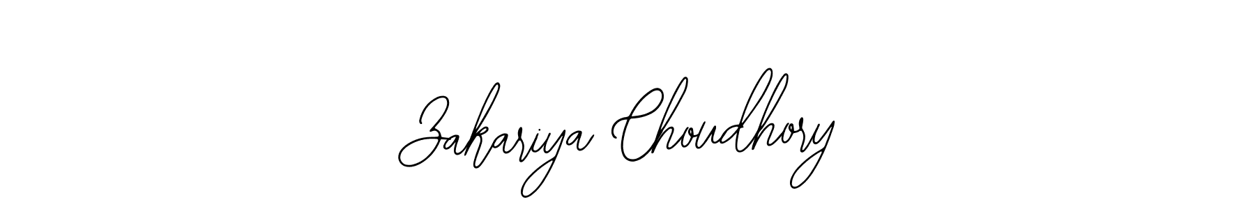 Design your own signature with our free online signature maker. With this signature software, you can create a handwritten (Bearetta-2O07w) signature for name Zakariya Choudhory. Zakariya Choudhory signature style 12 images and pictures png