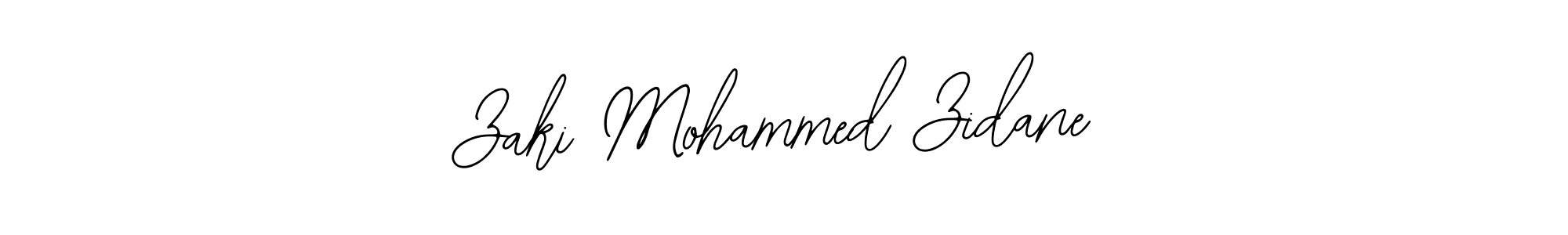 Use a signature maker to create a handwritten signature online. With this signature software, you can design (Bearetta-2O07w) your own signature for name Zaki Mohammed Zidane. Zaki Mohammed Zidane signature style 12 images and pictures png