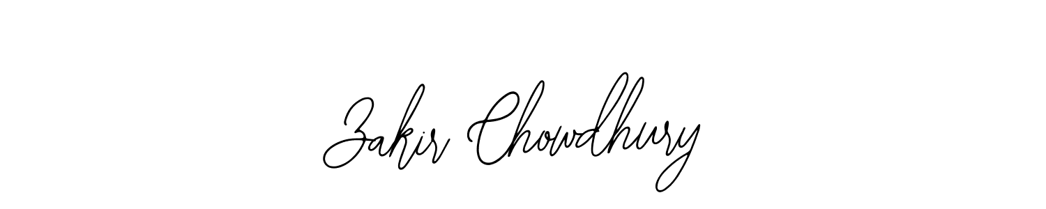 How to make Zakir Chowdhury name signature. Use Bearetta-2O07w style for creating short signs online. This is the latest handwritten sign. Zakir Chowdhury signature style 12 images and pictures png