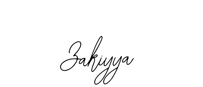 How to make Zakiyya name signature. Use Bearetta-2O07w style for creating short signs online. This is the latest handwritten sign. Zakiyya signature style 12 images and pictures png