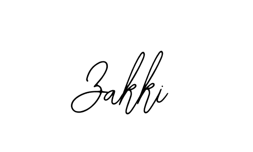 Use a signature maker to create a handwritten signature online. With this signature software, you can design (Bearetta-2O07w) your own signature for name Zakki. Zakki signature style 12 images and pictures png