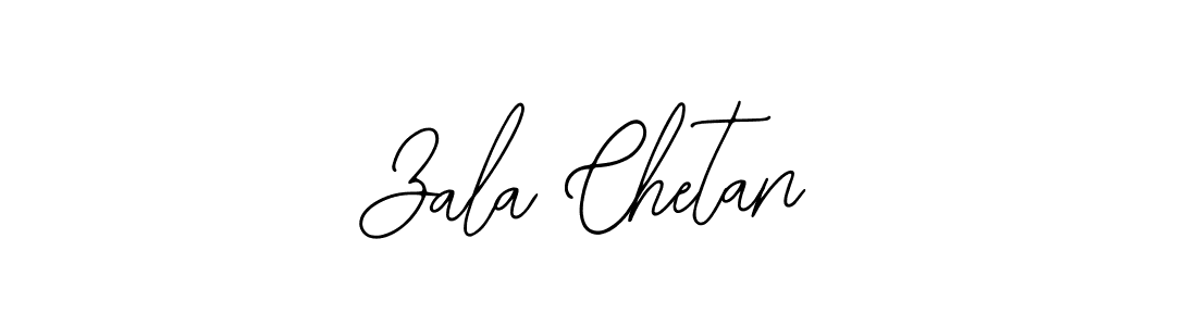 if you are searching for the best signature style for your name Zala Chetan. so please give up your signature search. here we have designed multiple signature styles  using Bearetta-2O07w. Zala Chetan signature style 12 images and pictures png