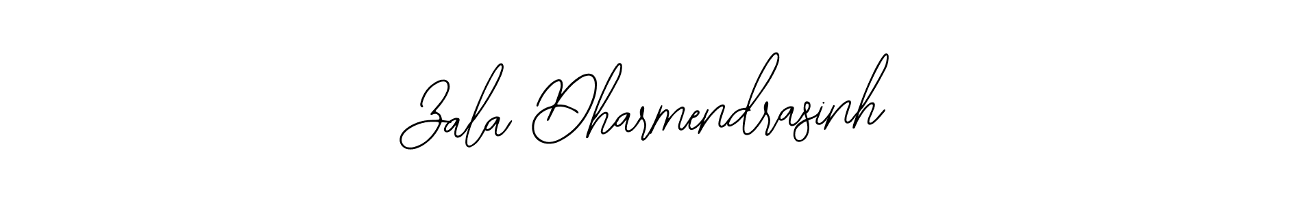 How to make Zala Dharmendrasinh name signature. Use Bearetta-2O07w style for creating short signs online. This is the latest handwritten sign. Zala Dharmendrasinh signature style 12 images and pictures png